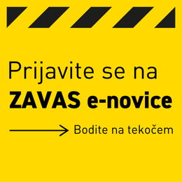 Prijava na e-novice ZAVAS